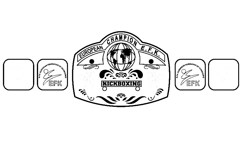 EFK BELT Cintura da campionato di kickboxing della WWE