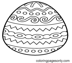 Раскраски Пасхальные яйца