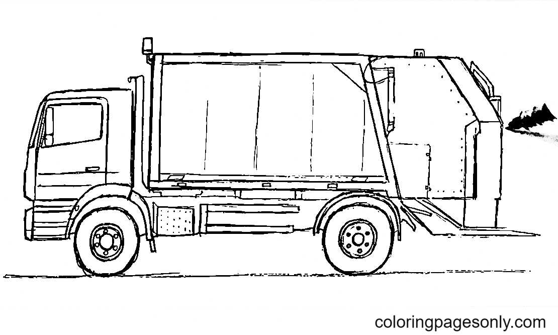 شاحنة القمامة سهلة من شاحنة القمامة
