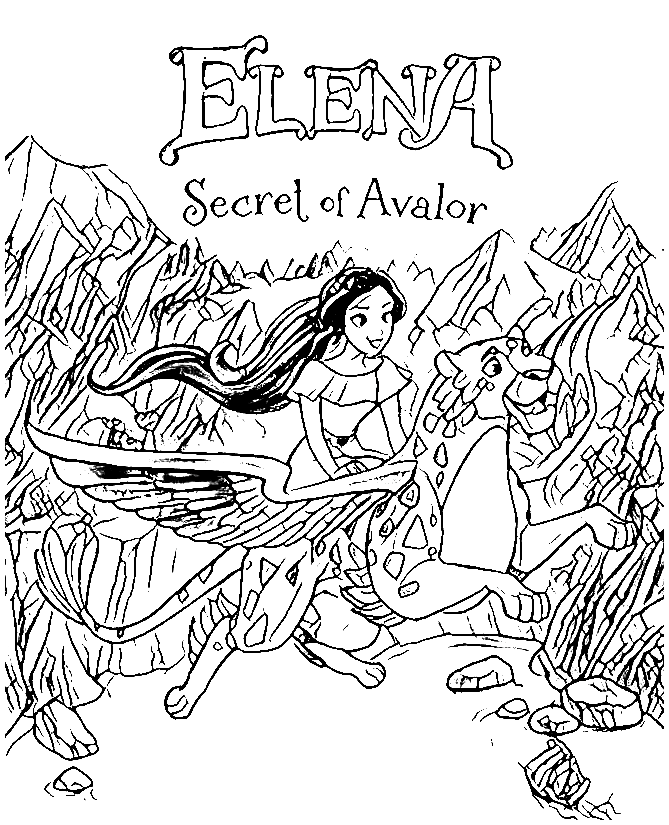  4500 Collections Coloring Pages Princess Elena  Best Free