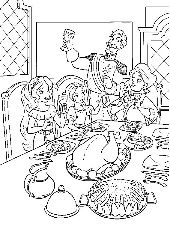 Cena in famiglia di Elena da Elena di Avalor