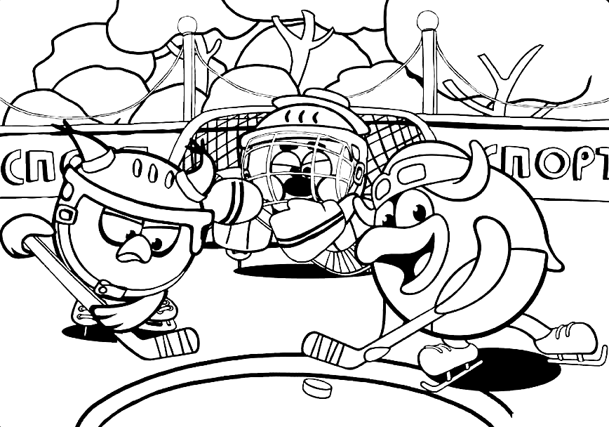 Free Hockey Coloring Page