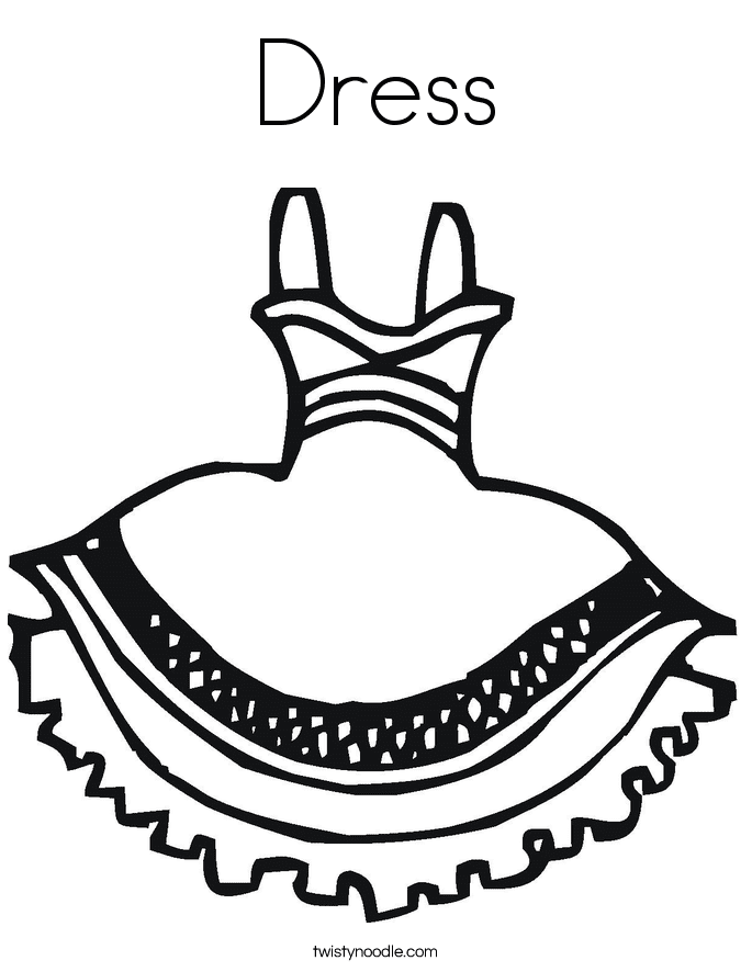 Платье для бесплатной печати от Dress