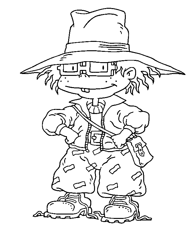 Funny Chuckie Coloring Page
