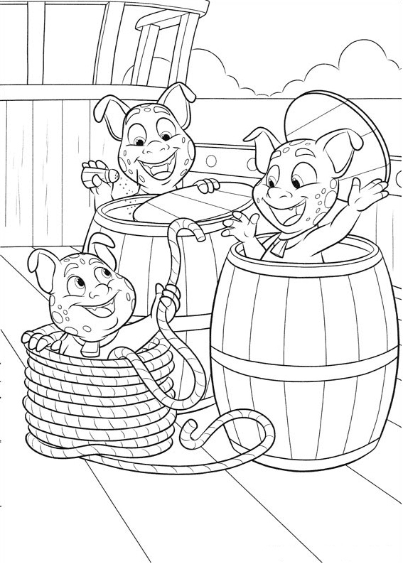Funny Noblins Coloring Page