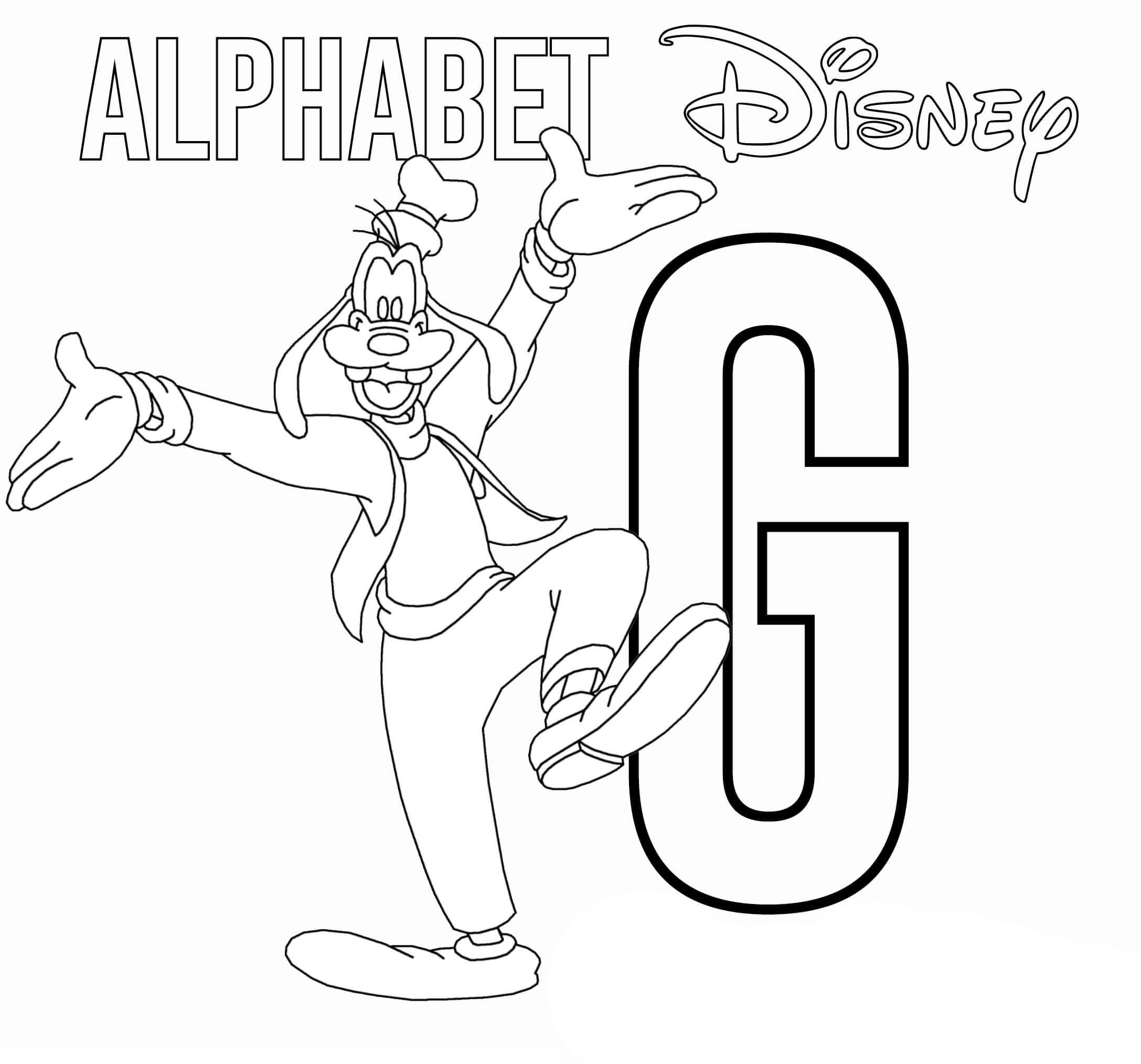 G Voor Goofy van Goofy