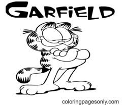 Garfield Para Colorear