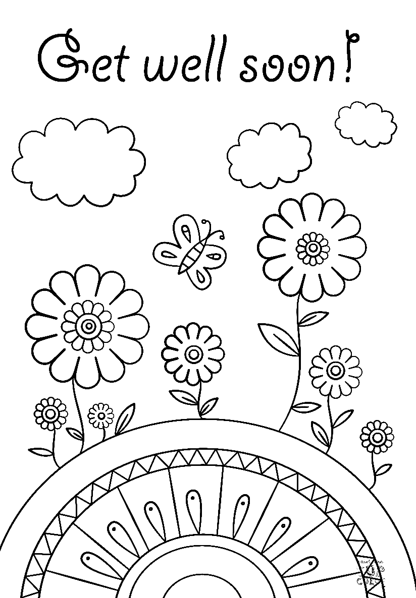Get Well Soon Coloring Page Free Printable Coloring Pages