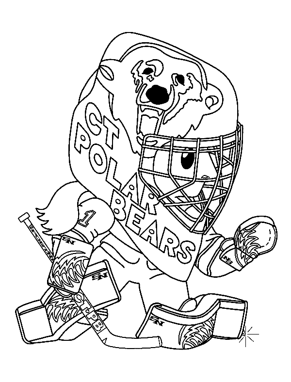 hockey goalie coloring pages