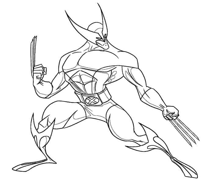 Good Wolverine Coloring Page