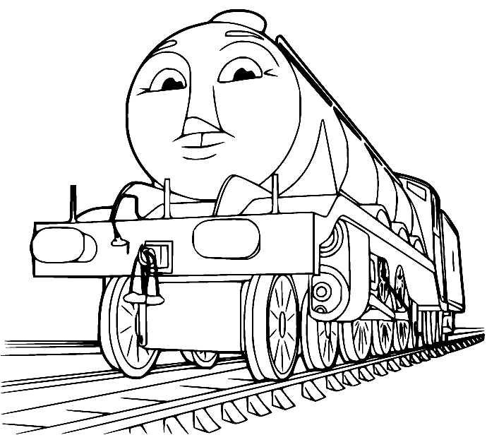 Gordon Express Engine Coloring Page