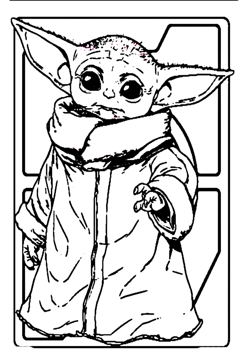Grogu Baby Yoda Coloring Pages