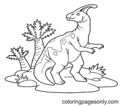 Раскраски Гадрозавр