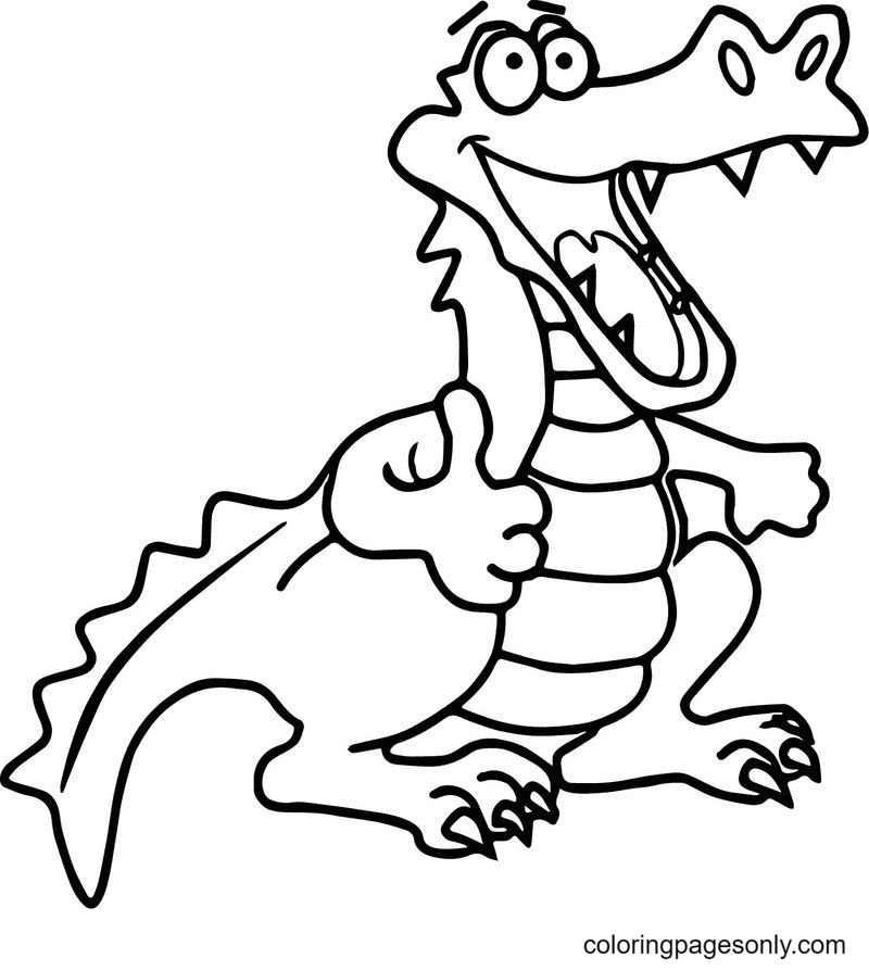 Fröhlicher Krokodil-Alligator von Crocodile