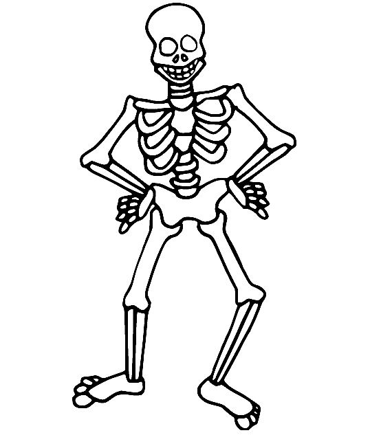Esqueleto bailando feliz de Skeleton