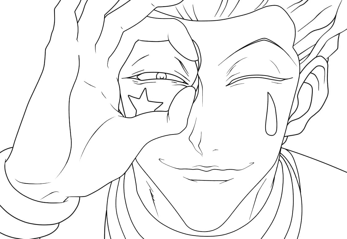 Happy Hisoka Coloring Pages