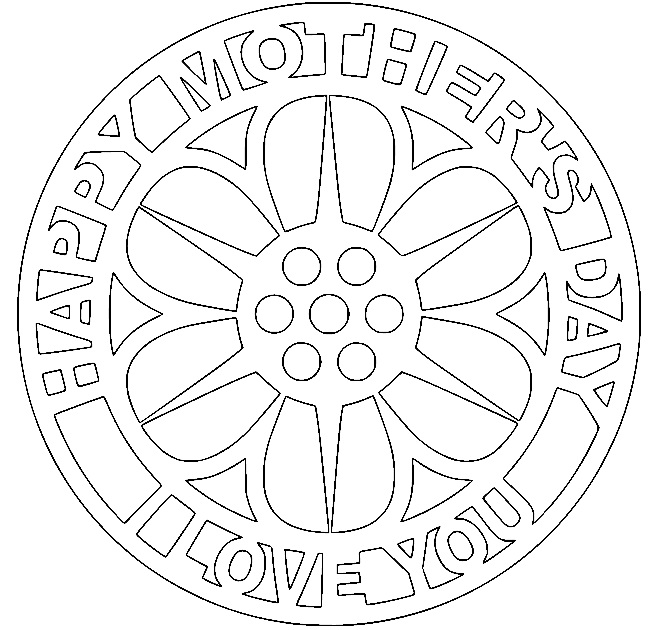 Happy Mothers Day I Love You Coloring Page