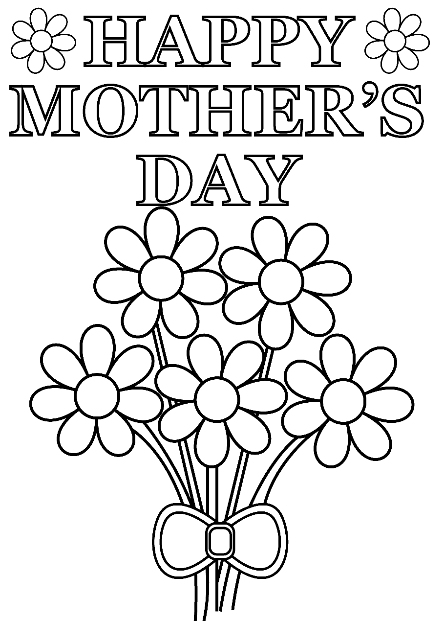 Bonne fête des mères avec des fleurs de la fête des mères