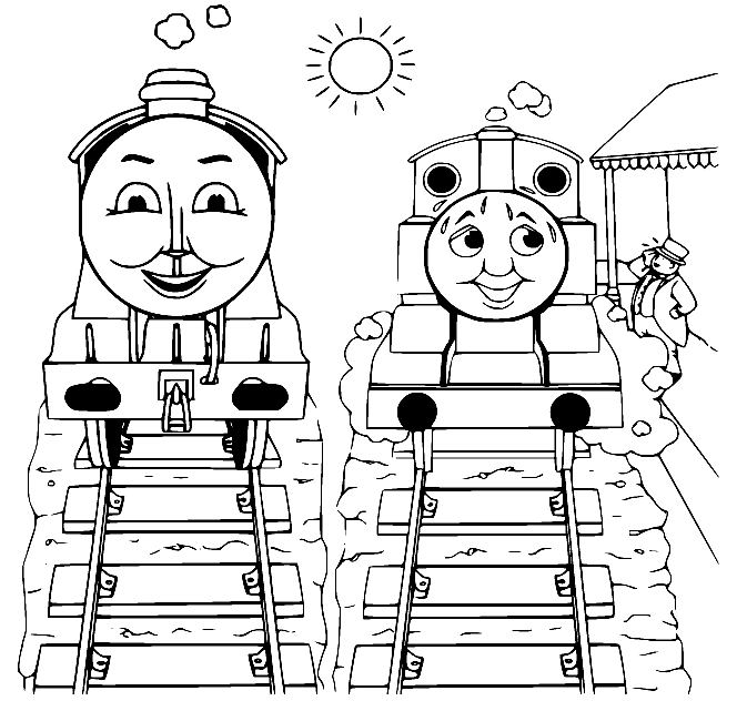 Henry y Thomas de Thomas y sus amigos