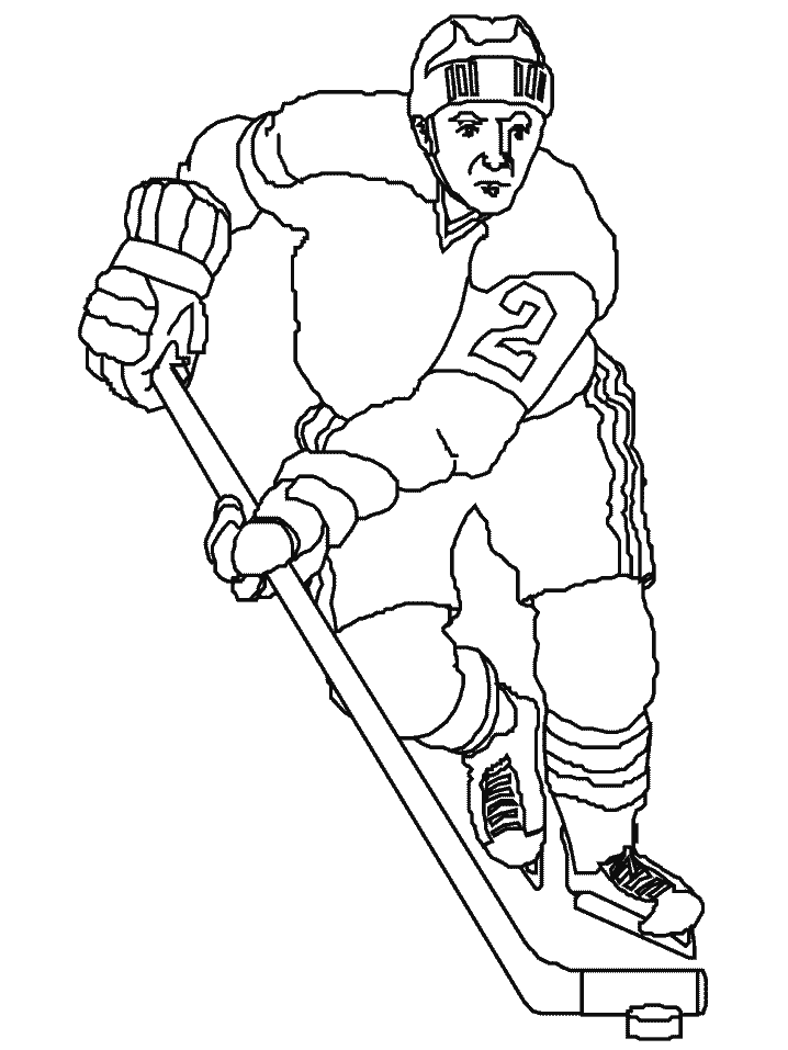 Giocatore di hockey di hockey