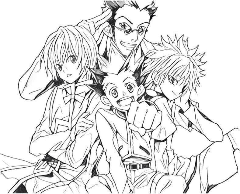 Hunter X Hunter Characters Coloring Pages