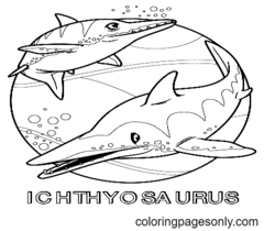 Ichthyosaurus Kleurplaten