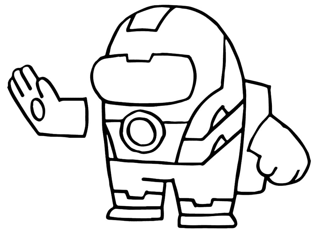 avengers among us coloring pages
