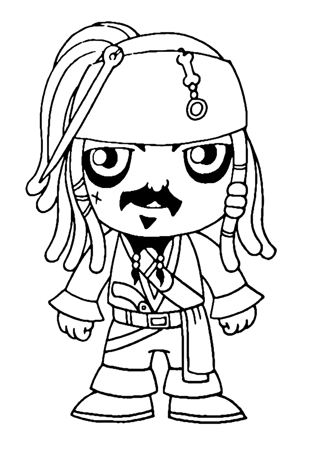 Jack Sparrow Coloring Pages