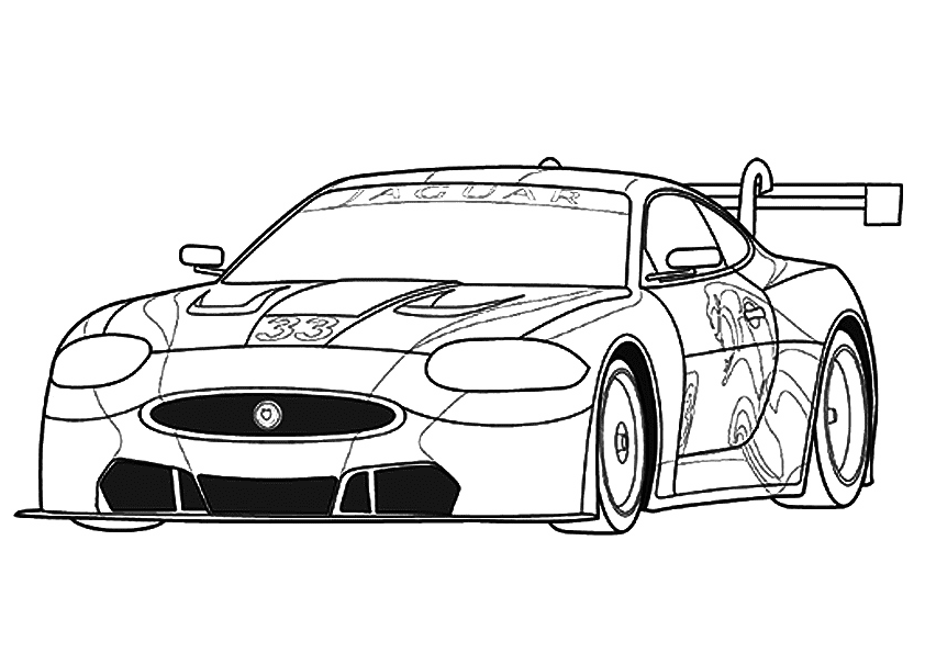 Jaguar sportwagen van racewagen
