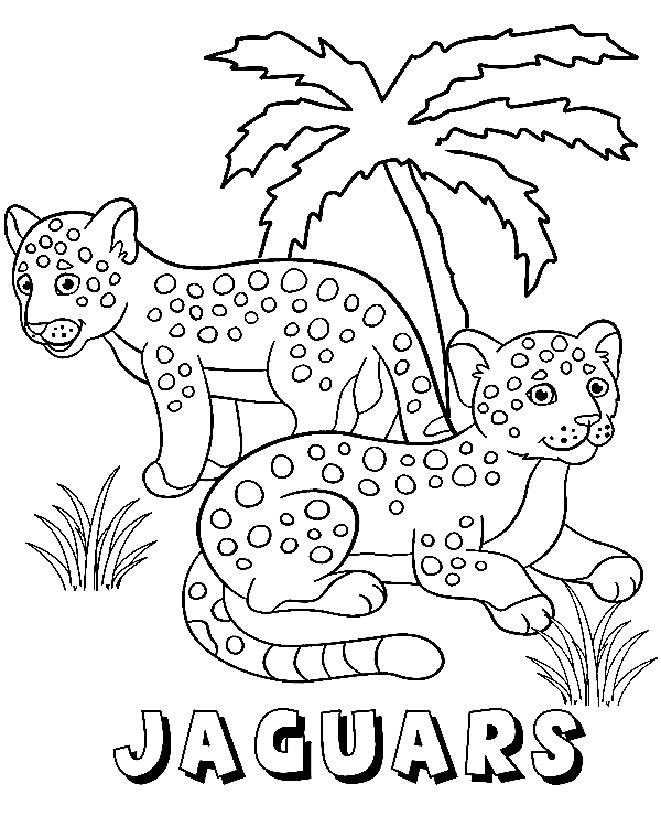 Jaguars Coloring Pages