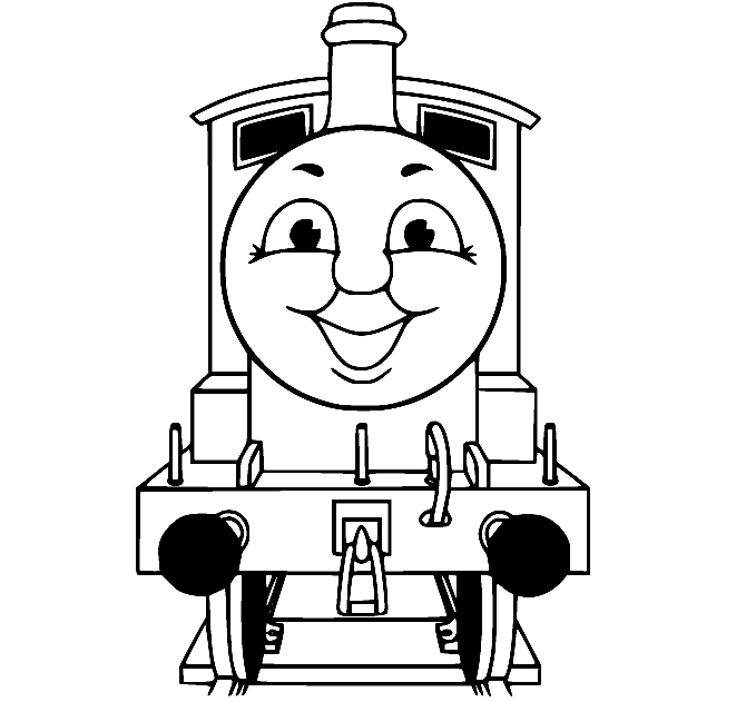James Red Engine Coloring Page