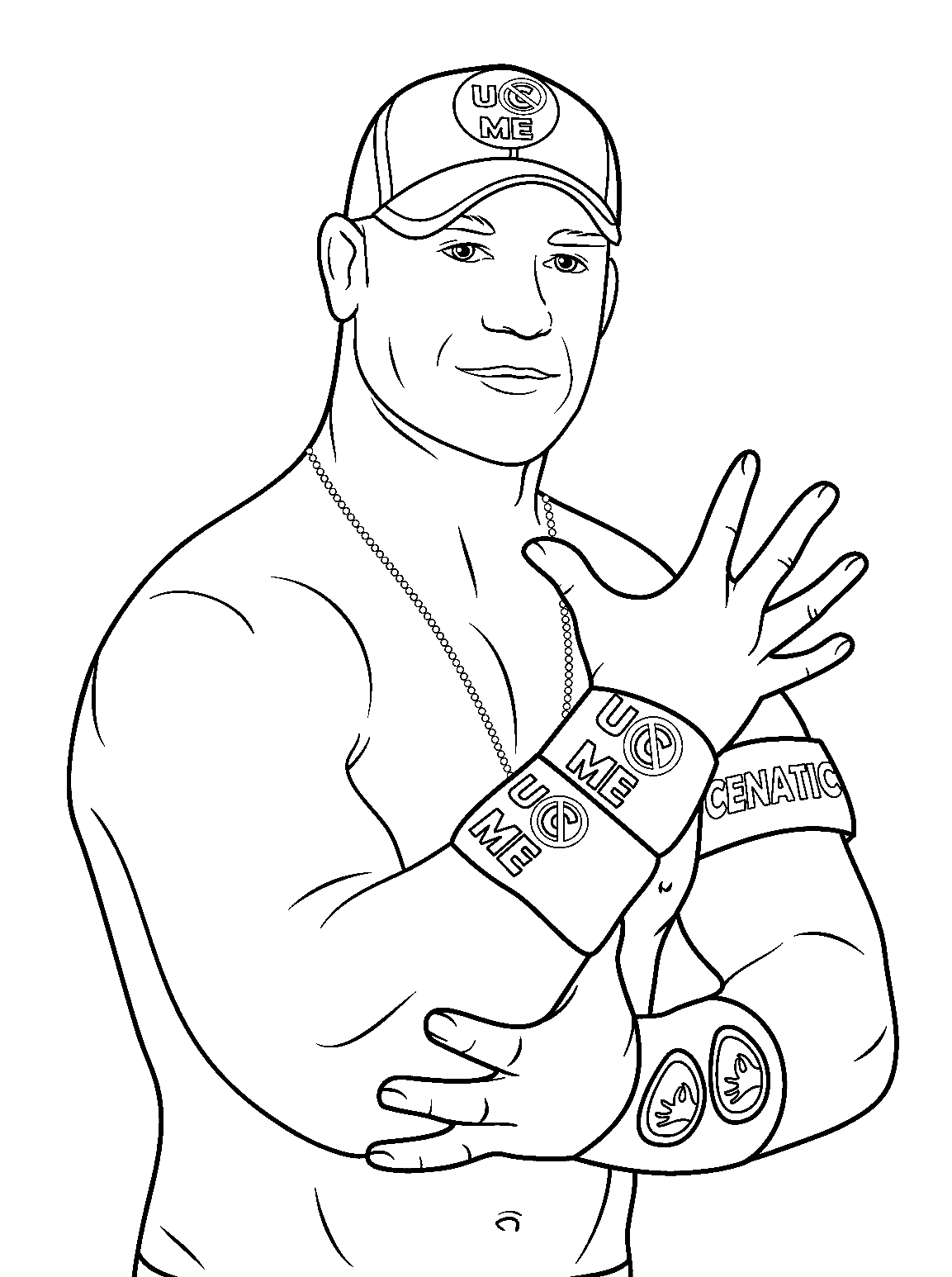 Coloriage John Cena