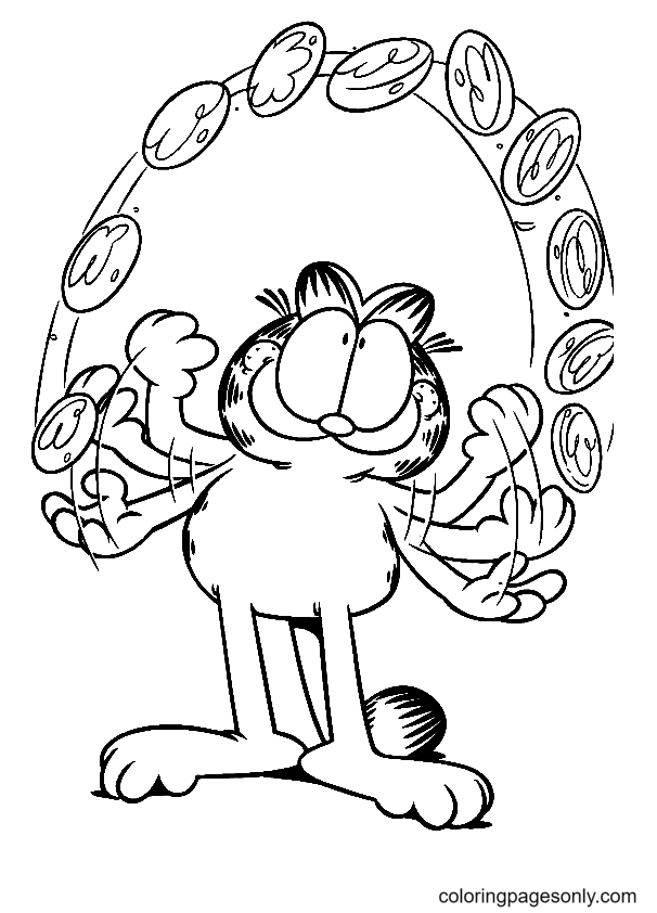 Jongler avec les crêpes de Garfield
