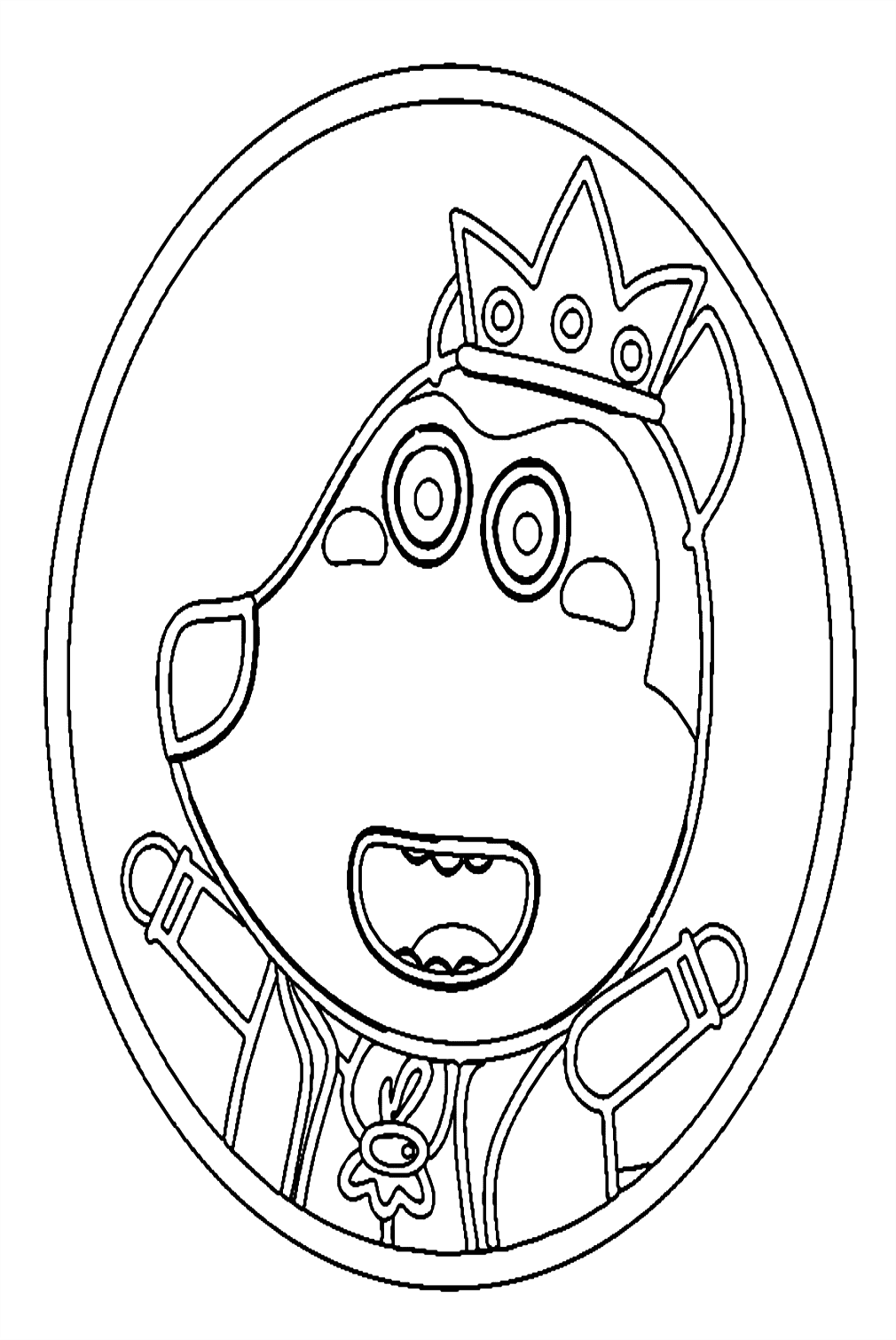 Livro de colorir King Wolfoo para crianças para imprimir e online