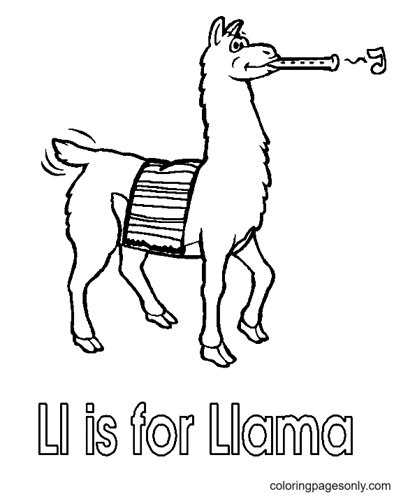 L est pour Lama de Llama