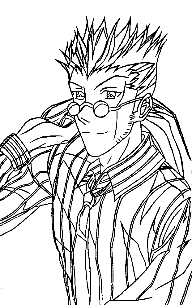 Leorio Paradinight Hunter x Hunter Coloring Pages