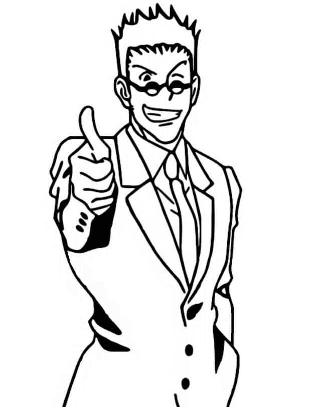 Leorio Paradinight Coloring Pages