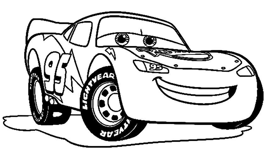 Bliksem McQueen-auto uit Racewagen