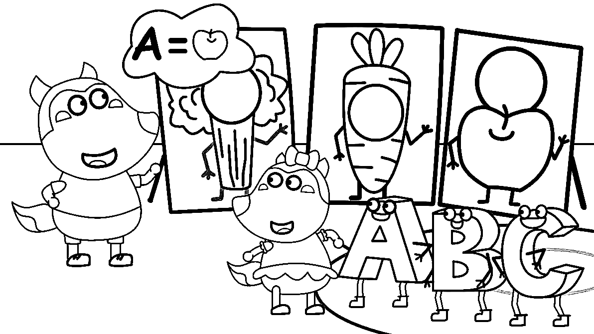 Wolfoo Lucy Coloring Pages - Get Coloring Pages