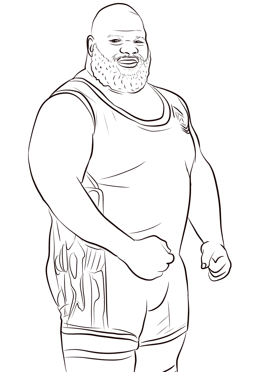 Mark Henry Coloring Page