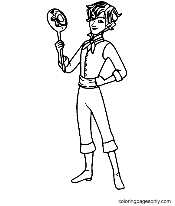 Mateo from Elena of Avalor Coloring Page