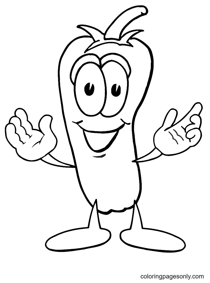 Merry Pepper Coloring Page