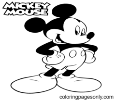Mickey Mouse Para Colorear