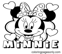Minnie Mouse Kleurplaten