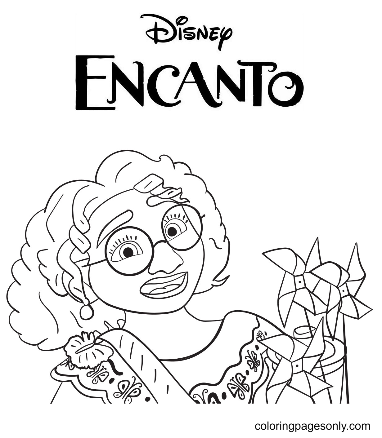 Encanto Magical Doors to Decorate Coloring Pages   Encanto ...