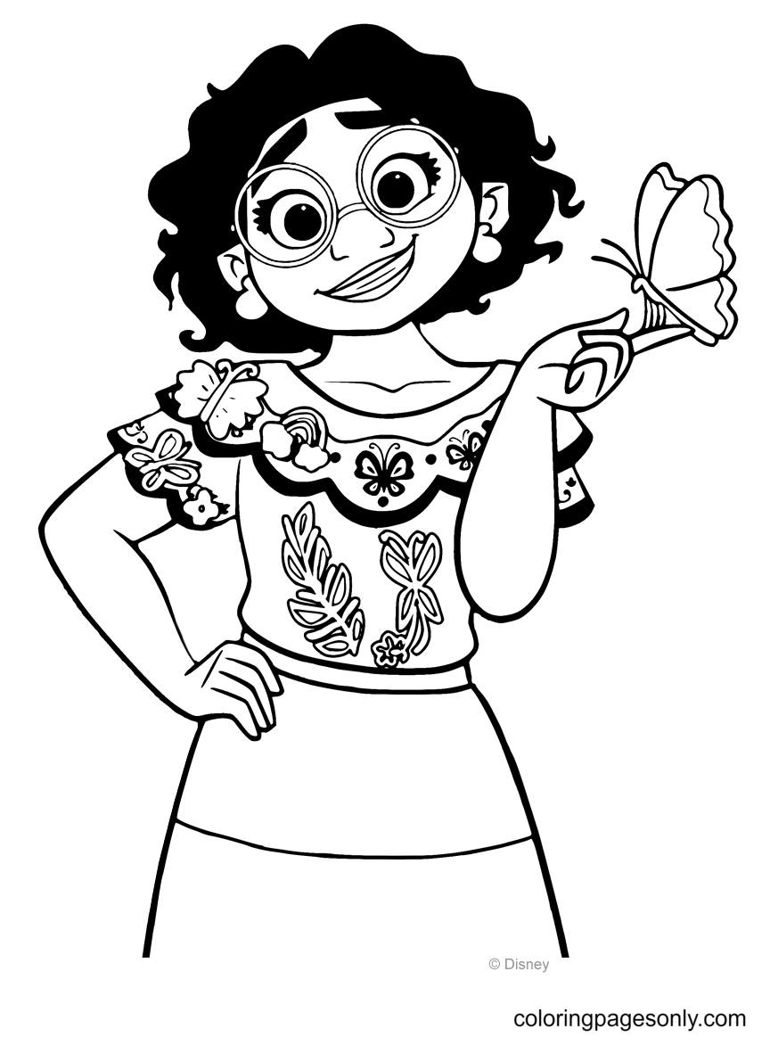 Mirabel Coloring Pages   Encanto Coloring Pages   Coloring Pages ...