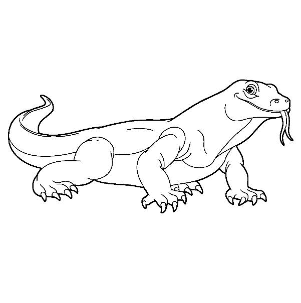 Nimble Little Lizard Coloring Pages - Lizard Coloring Pages - Coloring ...