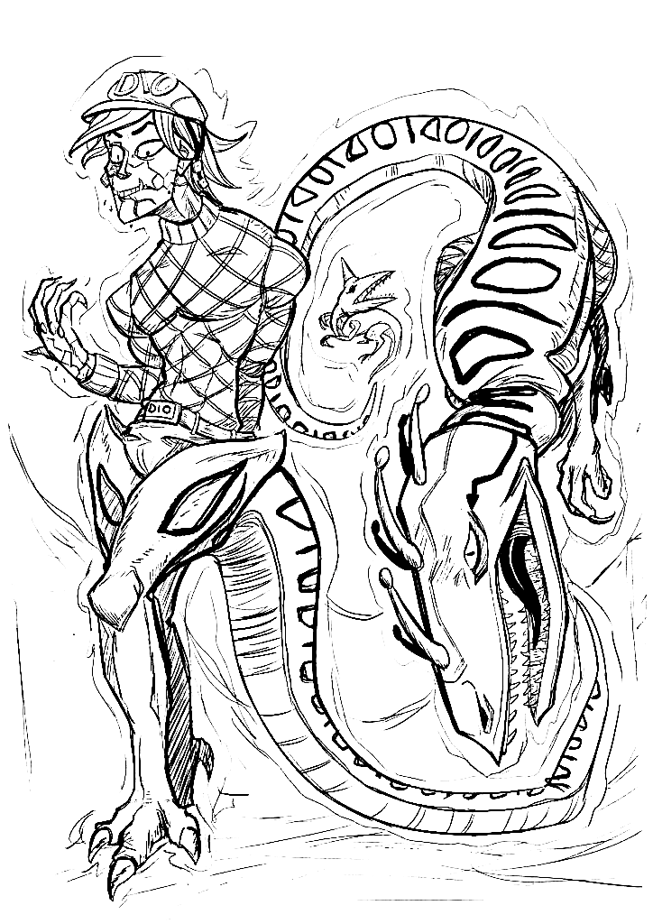 Monster Man Coloring Page