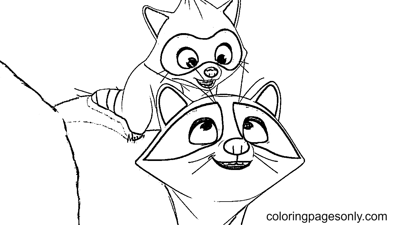 Mother and Child Coloring Page