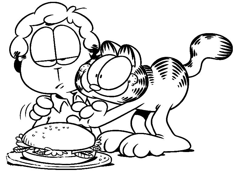 Naughty Garfield from Garfield